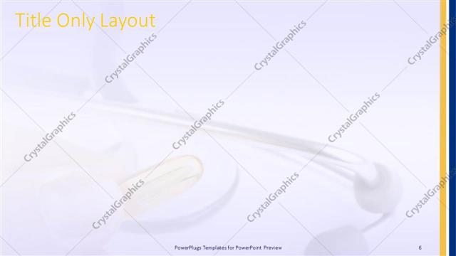 Title Only presentation slide layout