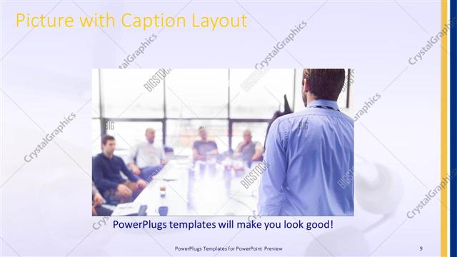 Picture with Caption presentation slide layout