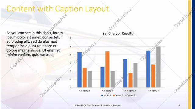 Content with Caption presentation slide layout