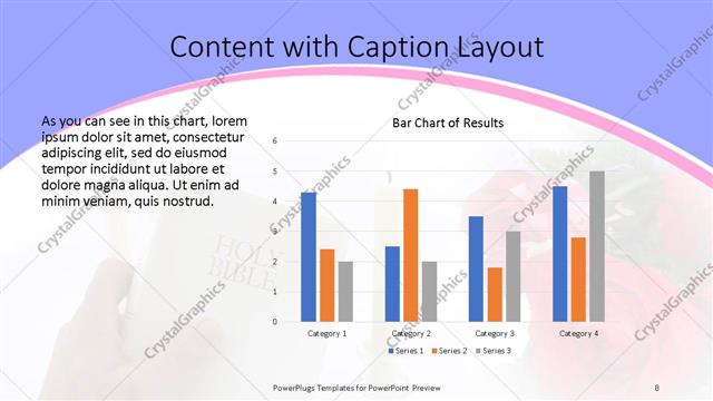 Content with Caption presentation slide layout