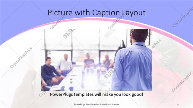 Picture with Caption presentation slide layout