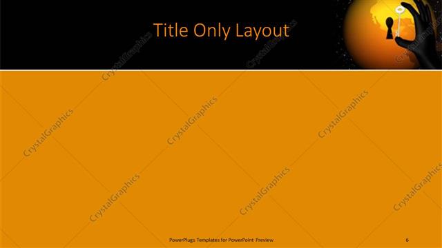 Title Only presentation slide layout