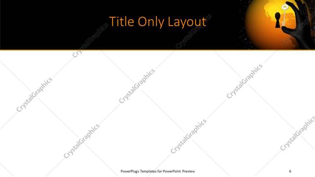 Title Only presentation slide layout
