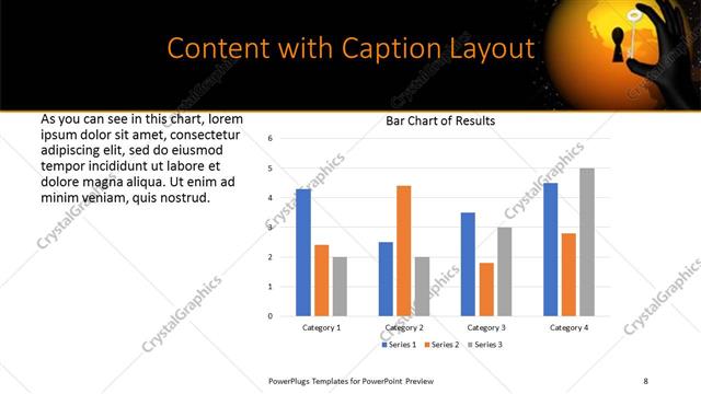 Content with Caption presentation slide layout