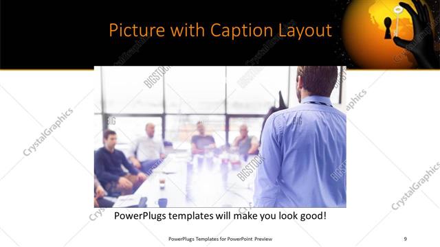 Picture with Caption presentation slide layout