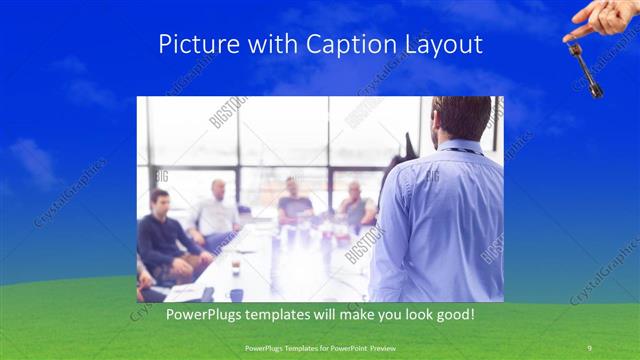 Picture with Caption presentation slide layout