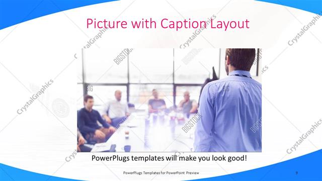 Picture with Caption presentation slide layout