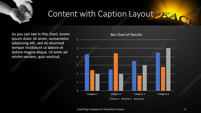 Content with Caption presentation slide layout