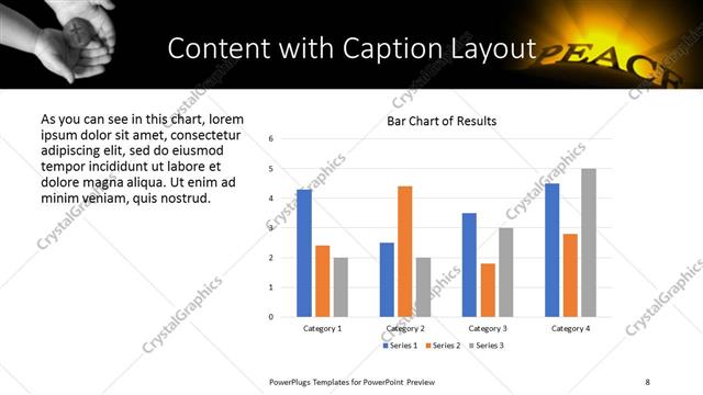 Content with Caption presentation slide layout