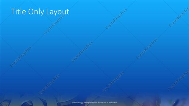 Title Only presentation slide layout