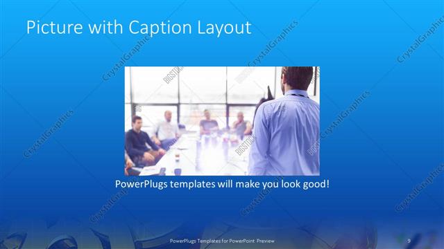 Picture with Caption presentation slide layout