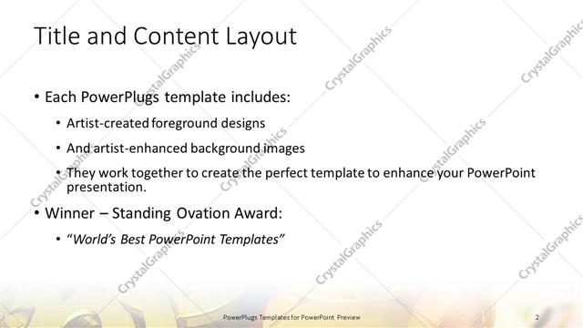 Title and Content presentation slide layout