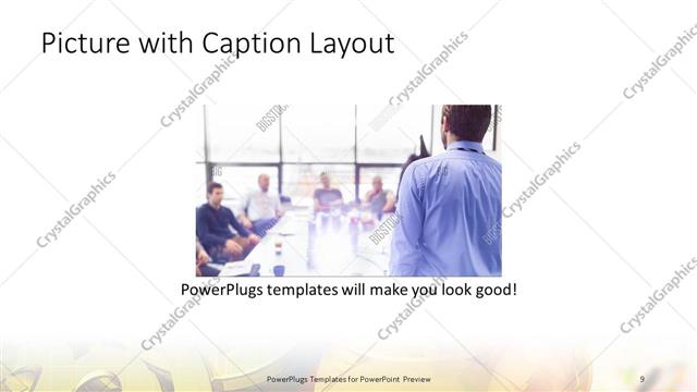Picture with Caption presentation slide layout