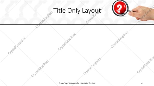 Title Only presentation slide layout