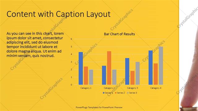 Content with Caption presentation slide layout