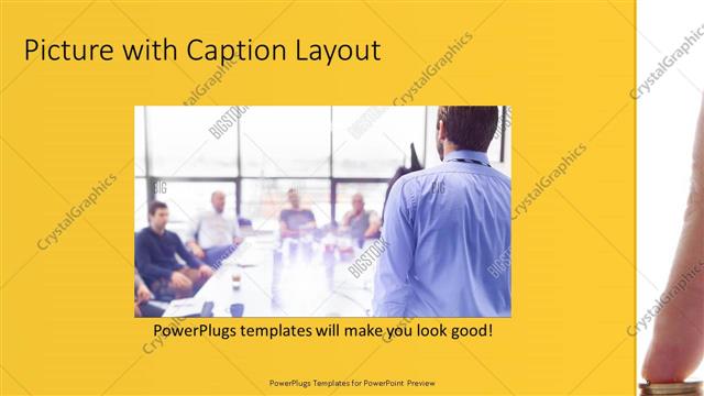 Picture with Caption presentation slide layout