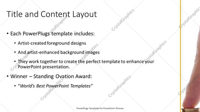 Title and Content presentation slide layout