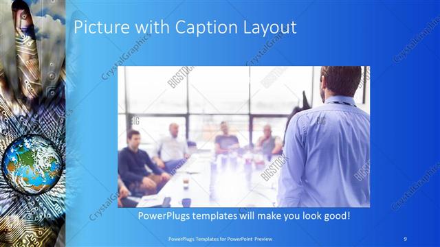 Picture with Caption presentation slide layout