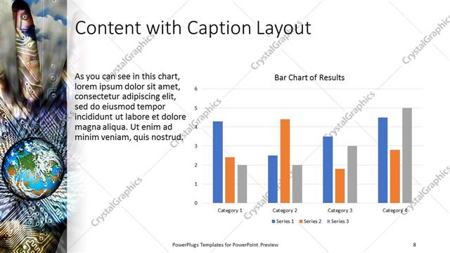 Content with Caption presentation slide layout