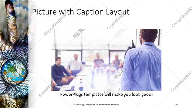 Picture with Caption presentation slide layout