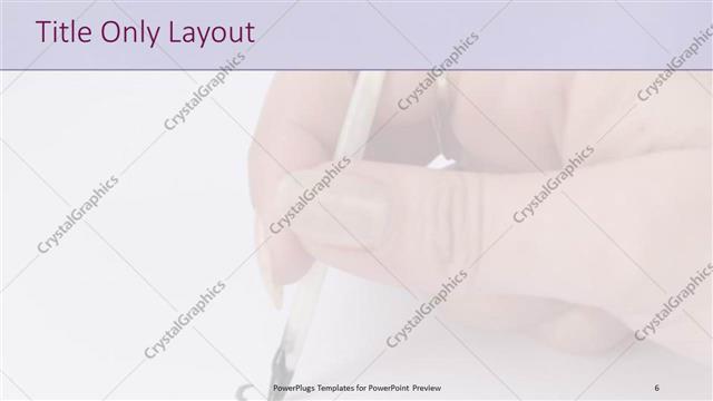 Title Only presentation slide layout