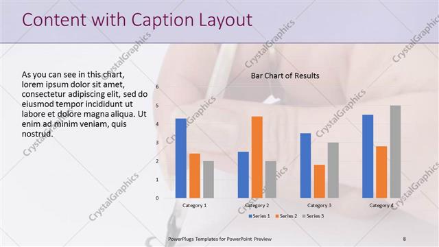 Content with Caption presentation slide layout