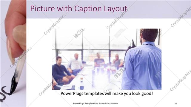 Picture with Caption presentation slide layout