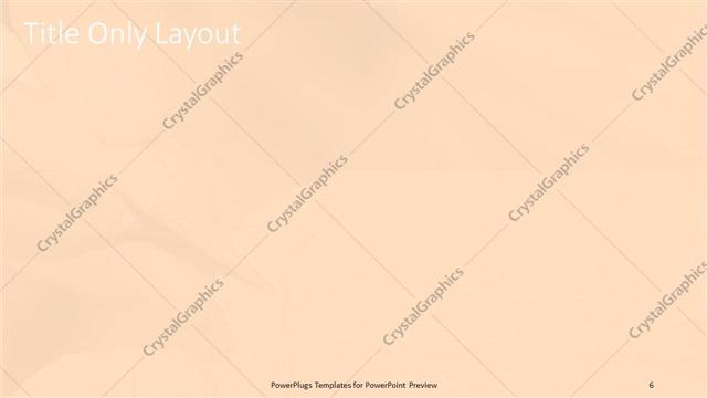 Title Only presentation slide layout