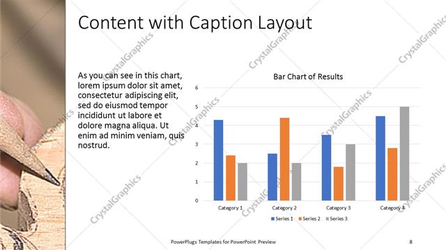 Content with Caption presentation slide layout