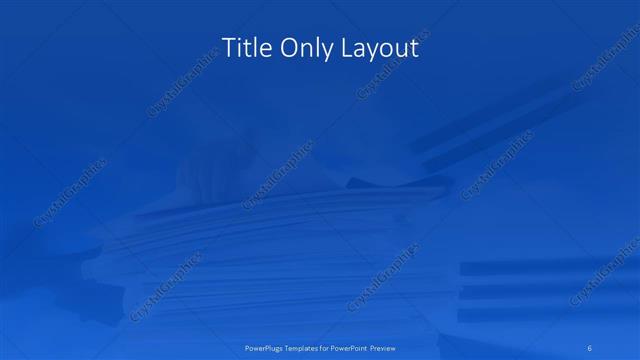 Title Only presentation slide layout