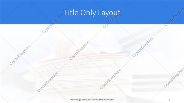 Title Only presentation slide layout