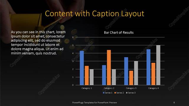 Content with Caption presentation slide layout
