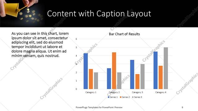 Content with Caption presentation slide layout