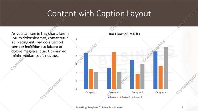 Content with Caption presentation slide layout