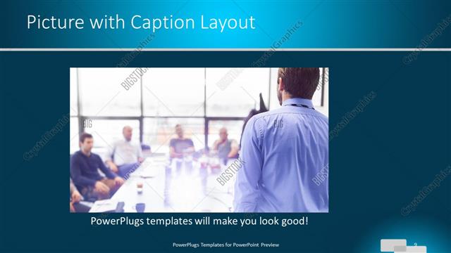 Picture with Caption presentation slide layout