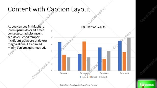 Content with Caption presentation slide layout