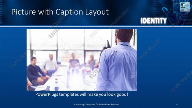 Picture with Caption presentation slide layout