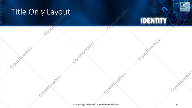 Title Only presentation slide layout