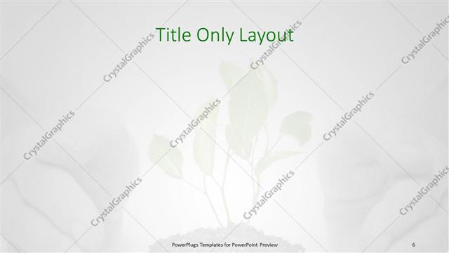 Title Only presentation slide layout