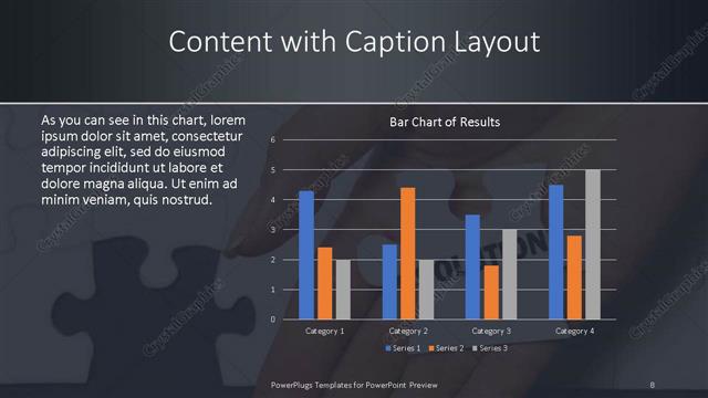 Content with Caption presentation slide layout