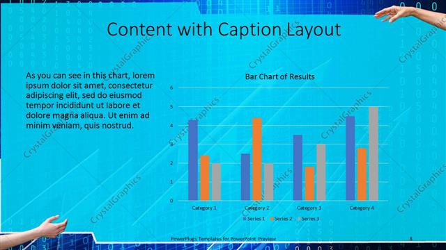 Content with Caption presentation slide layout