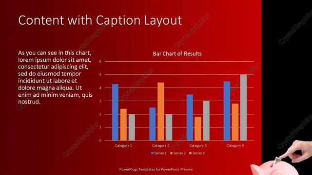 Content with Caption presentation slide layout