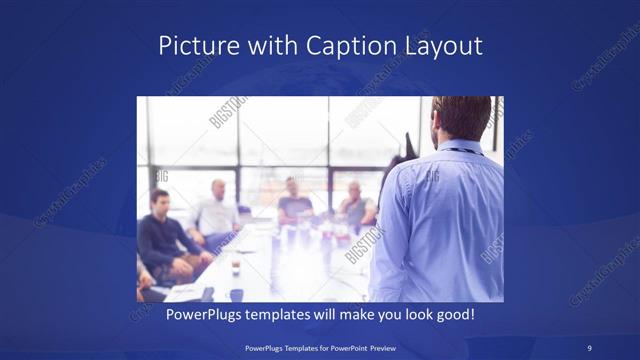 Picture with Caption presentation slide layout