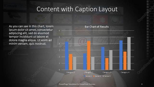 Content with Caption presentation slide layout
