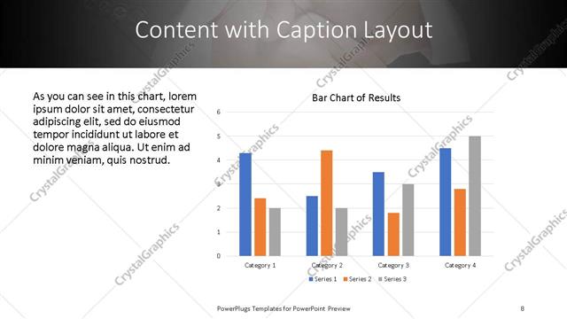 Content with Caption presentation slide layout