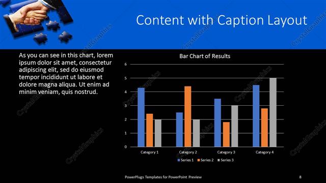 Content with Caption presentation slide layout