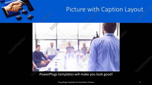 Picture with Caption presentation slide layout