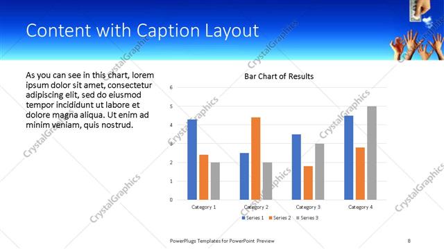 Content with Caption presentation slide layout