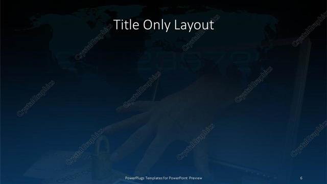 Title Only presentation slide layout