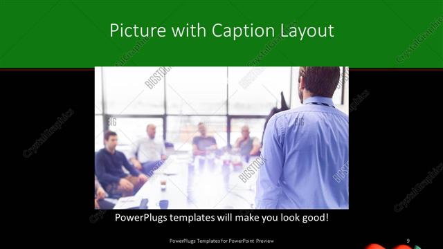 Picture with Caption presentation slide layout